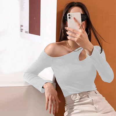 Blusa Casual de Manga Larga con Detalle Calado en la Cintura - Image 27