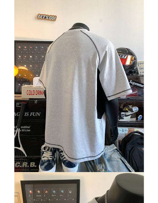 Camiseta Deportiva Suelta Cuello Redondo Manga Corta para Hombre - Image 26