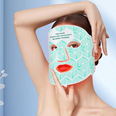 Dispositivo LED de Rejuvenecimiento Facial con Silicona