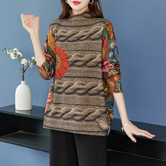 Suéter Tejido Personalizado Talla Grande con Estampado - Image 18