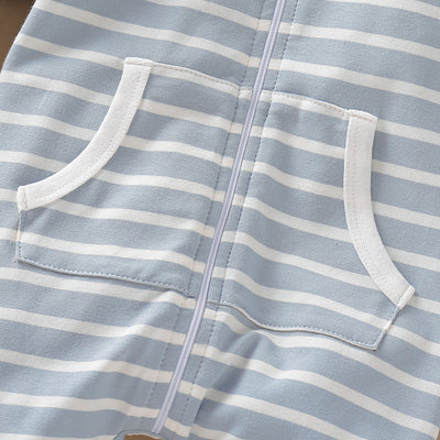 Jumpsuit de Algodón a Rayas Azul - Image 14