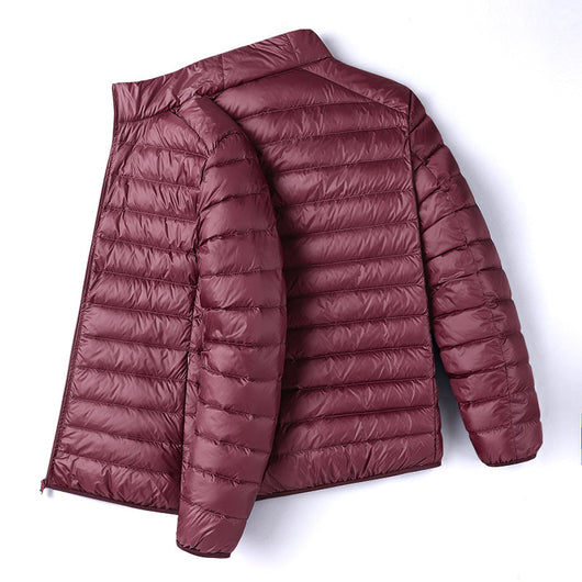 Chaqueta Acolchada Ligera Cuello Alto Talla Grande para Hombre - Image 4
