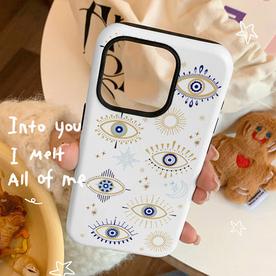 Funda Retro 2 en 1 con Patrón de Ojos - Protección Avanzada - Image 8