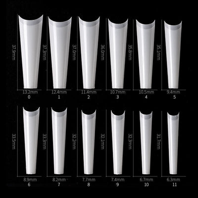 Tiras de Uñas Postizas Francesas Punta Plana - 504 Piezas - Image 7