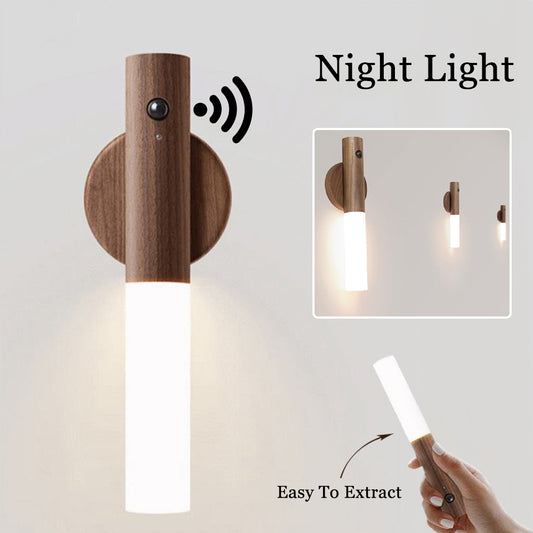 Luz LED Nocturna Inalámbrica con Sensor de Movimiento PIR para Pasillos y Porches
