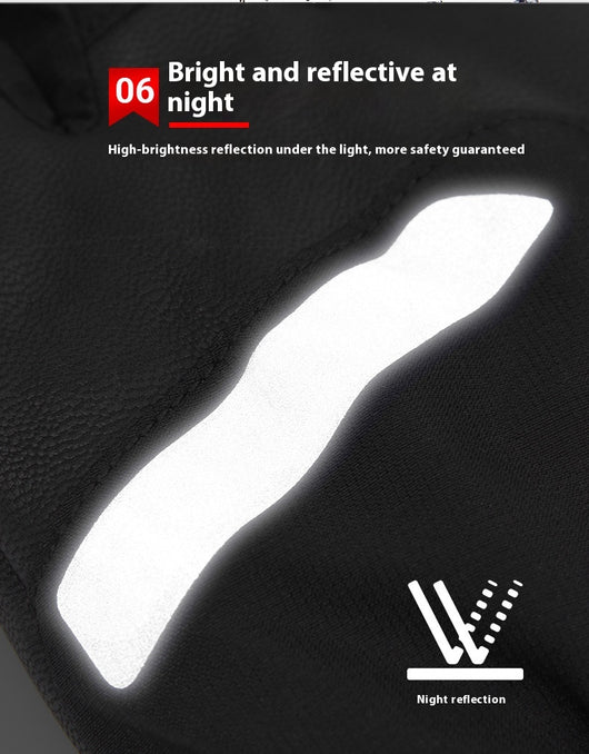 Guantes Térmicos Eléctricos de Piel de Oveja con Pantalla Táctil para Motocicleta - Image 11