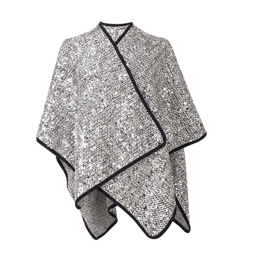 Chal de Lentejuelas Plateadas para Mujer - Elegancia Brillante - Image 16
