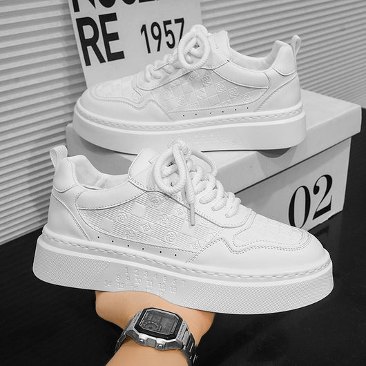 Tenis Blancos Casuales Elevadores de Altura para Hombre - Image 3