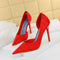 Zapatos Stiletto Elegantes con Punta Fina y Abertura Lateral
