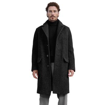 Abrigo de Lana Clásico Británico para Otoño e Invierno - Image 5