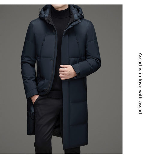 Chaqueta Acolchada de Pato con Gorro Desmontable - Abrigo Cálido Hombre - Image 13