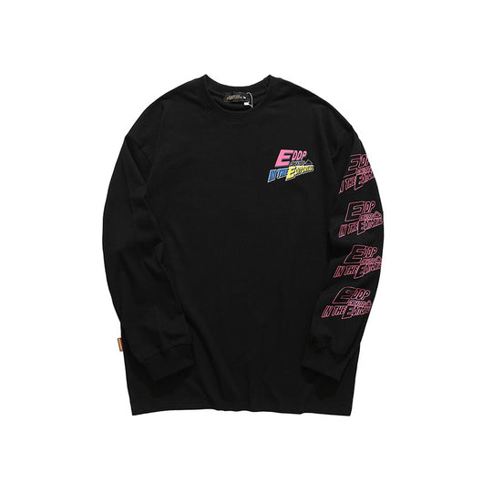 Playera Holgada de Manga Larga con Estampado de Billar para Hombre y Mujer - Image 11
