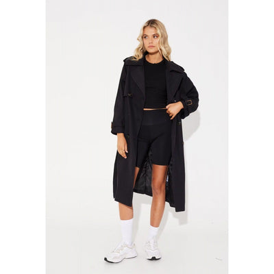 Abrigo Trench Casual Largo para Mujer - Image 4