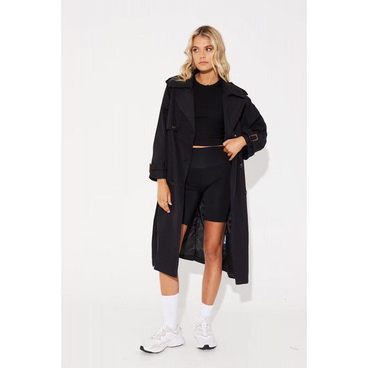 Abrigo Trench Casual Largo para Mujer - Image 4