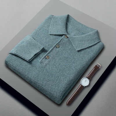 Suéter Polo de Cashmere para Hombre - Tejido Premium - Image 5
