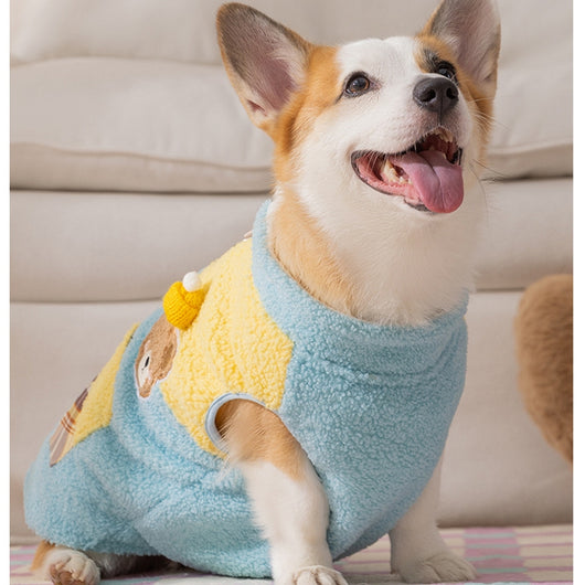 Abrigo Polar para Perros Pequeños con Osito Bordado y Bolsillos Escoceses - Image 30
