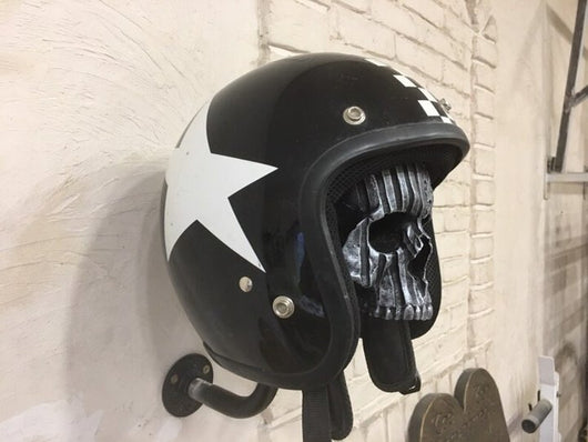 Soporte Decorativo para Casco de Motocicleta con Calavera - Ornamento Artesanal - Image 14