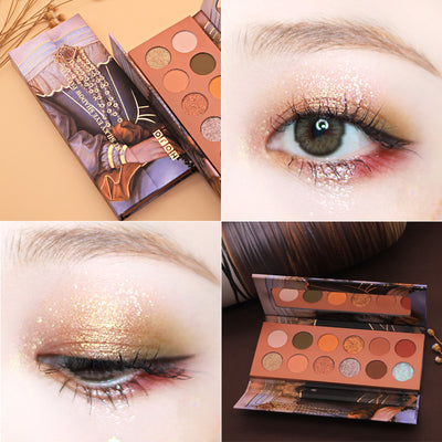 Sombra de Ojos Nacarada Tierra Impermeable 3D - Maquillaje Profesional - Image 3