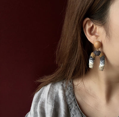 Aretes Artesanales de Diseño Geométrico Irregular