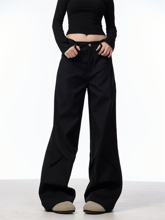 Pantalones Casuales Plisados Retro Americano para Mujer - Image 20
