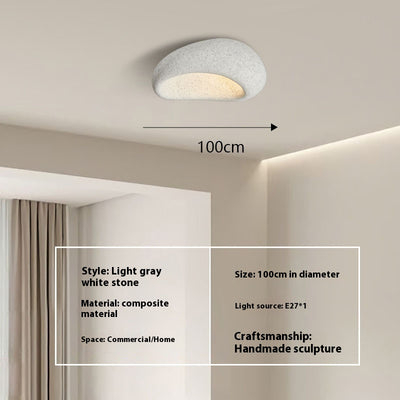 Lámpara de Techo Minimalista Japonesa Silenciosa Crema Moderna - Image 20