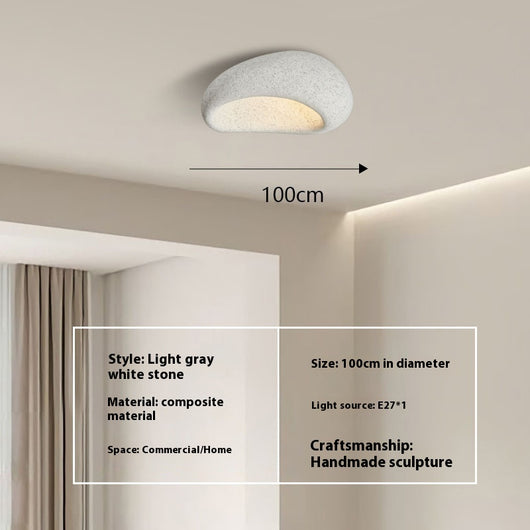 Lámpara de Techo Minimalista Japonesa Silenciosa Crema Moderna - Image 20