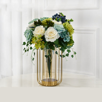 Jarrón Decorativo de Lujo con Flores Secas Simuladas para Sala de Estar - Image 14