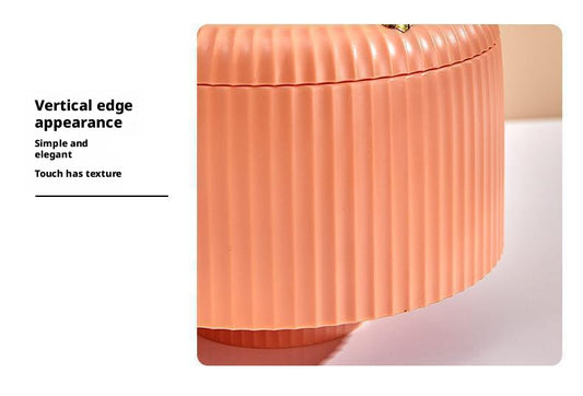 Organizador de Escritorio Naranja con Divisores - Almacenamiento Moderno para Cosméticos y Papelería - Image 2