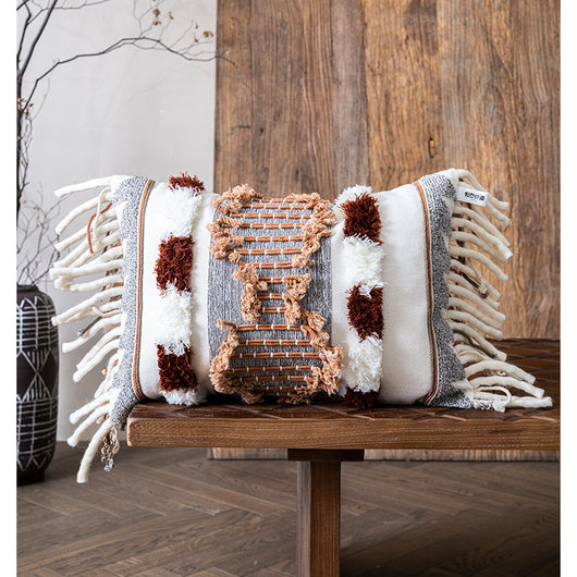 Almohada de Cintura de Algodón Premium Tejida a Mano - Image 37