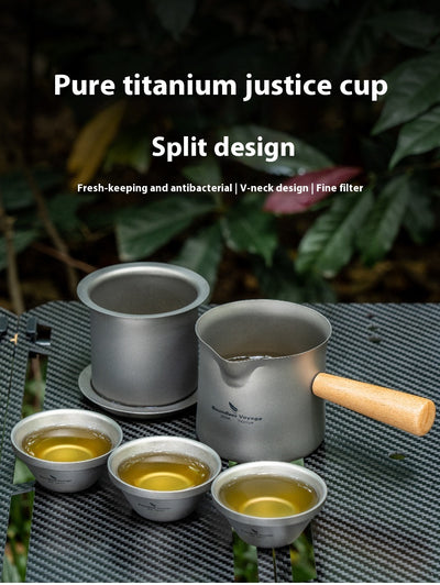 Taza de Té Titanio Puro con Colador Integrado y Asa Larga - Image 9