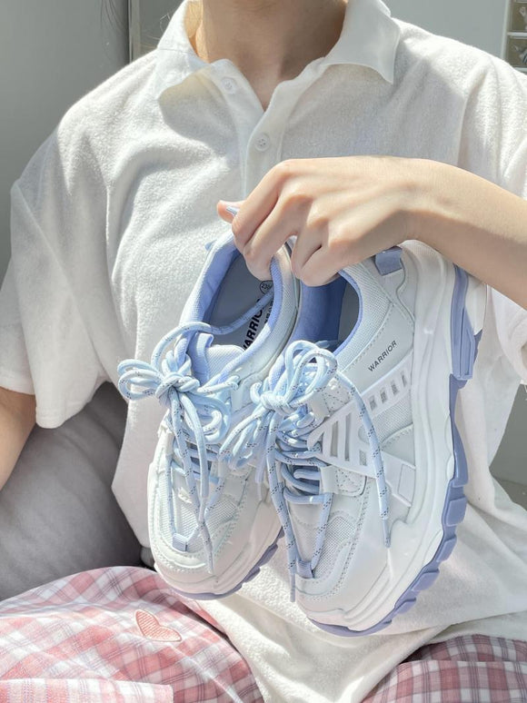 Tenis Azul Tianshui Tendencia Street Style