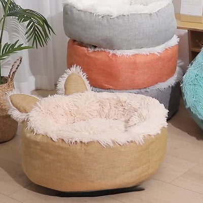 Cama Felpa Cómoda para Gatos y Perros - Casa Cama Plush Interior - Image 3
