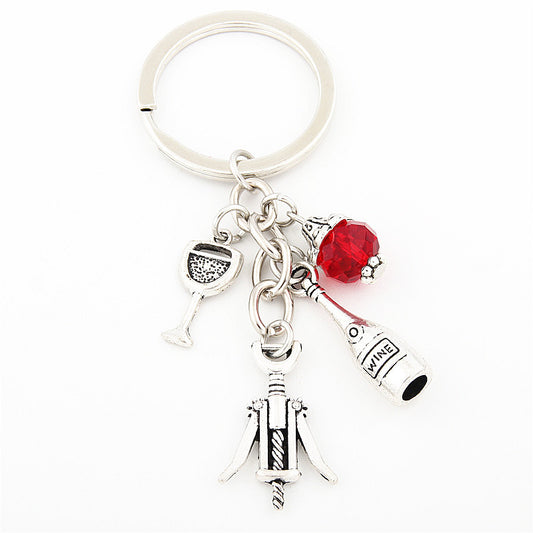 Llavero Abridor de Vino Diseño Metal para Amantes del Vino - Image 2
