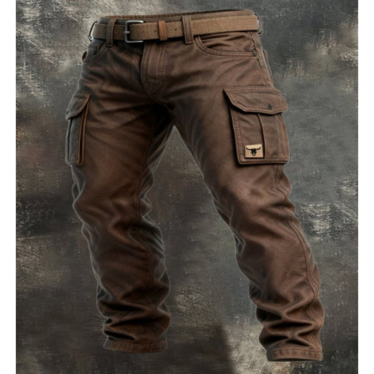 Pantalones de Trabajo Vintage Punk para Hombre - Image 6