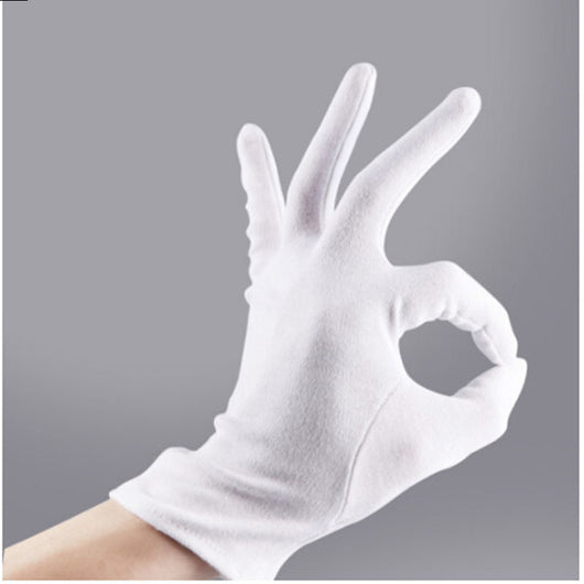 Guantes Blancos de Protección Laboral en Algodón - Image 4