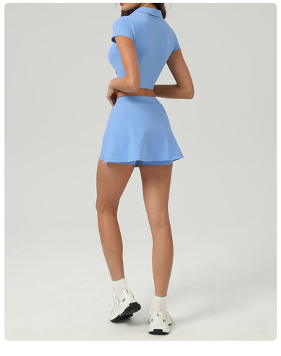 Conjunto Deportivo Mujer: Short y Falda Pantalón Anti-Transparencia - Image 17