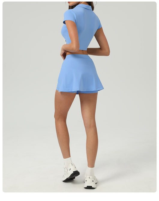 Conjunto Deportivo Mujer: Short y Falda Pantalón Anti-Transparencia - Image 17