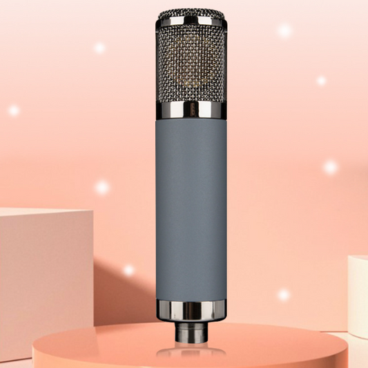 Micrófono Condensador Profesional 34mm con Alimentación Phantom 48V