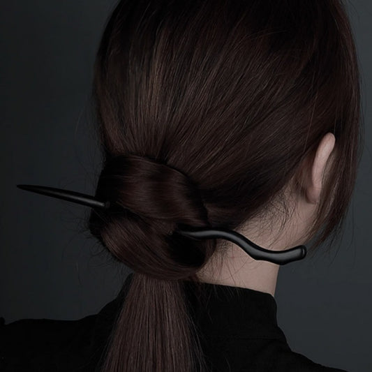 Pasador de Cabello Estilo Han Antiguo en Madera - Accesorio Tradicional Chino