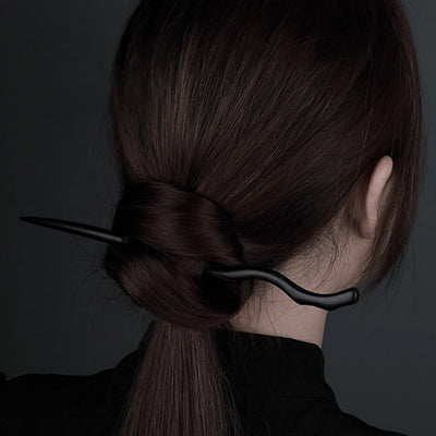 Pasador de Cabello Estilo Han Antiguo en Madera - Accesorio Tradicional Chino