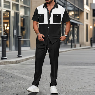 Conjunto de Dos Piezas: Camisa y Pantalón con Bloques de Color - Image 20