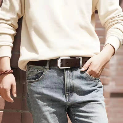 Cinturón de Mezclilla Versátil para Hombre - Casual y Ejecutivo - Image 3