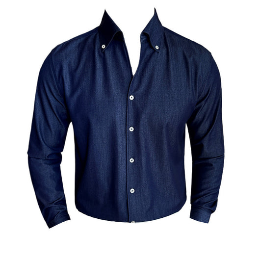 Camisa Denim de Manga Larga para Hombre - Image 5