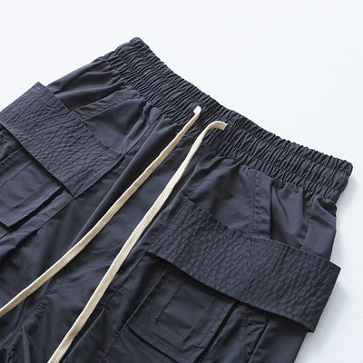 Shorts Harem Casual con Bolsillos Grandes y Anillo Doble de Nylon - Image 7
