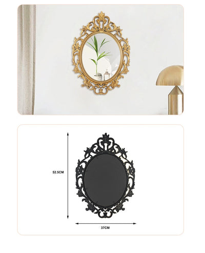 Espejo Decorativo Ovalado Estilo Retro Clásico - Image 8