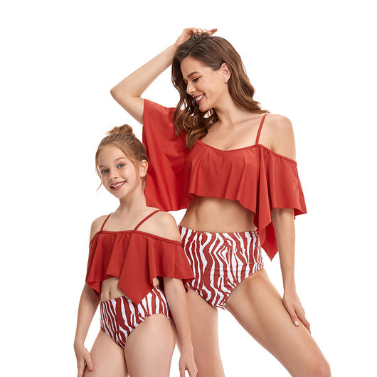 Bikini Estampado Cintura Alta - Traje de Baño Familiar - Image 5