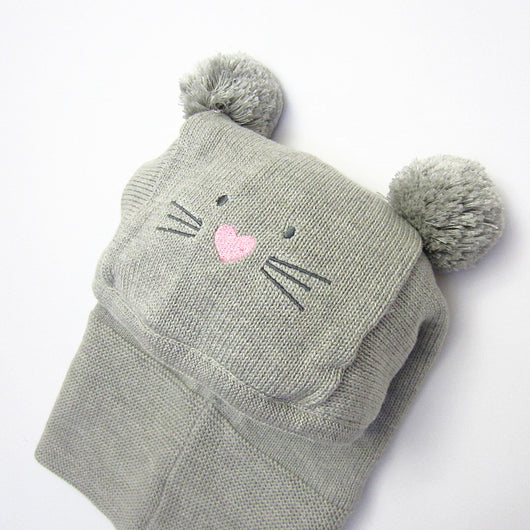 Set de Gorros Tejidos para Niños - Diseño Calicó Otoño e Invierno - Image 22