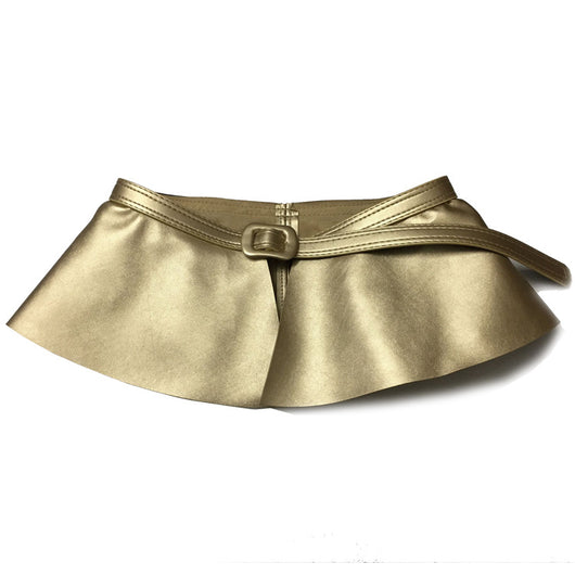 Cinturón Elástico Mujer con Patrón de Lichi y Volantes - Ajustable y Versátil - Image 3