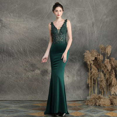 Vestido de Novia Largo con Apliques y Pedrería - Image 12