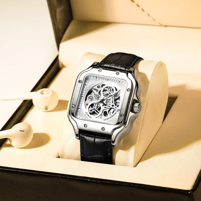 Reloj Automático Cuadrado para Hombre - Mecánica Suiza - Image 2